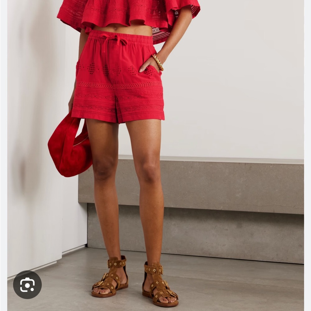 Isabel Marant Damina Crochet Trimmed Shorts